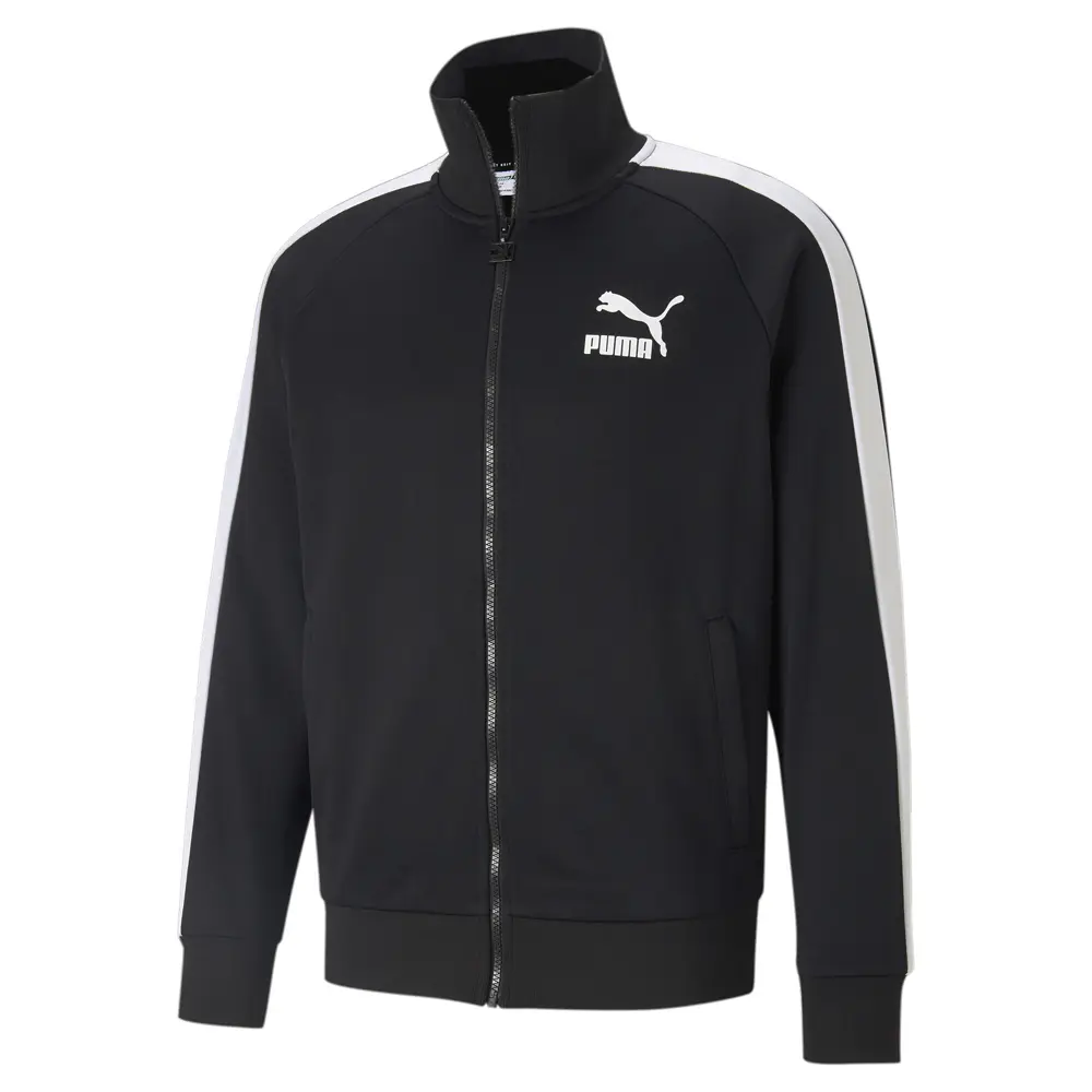 PUMA Mens Iconic T7  Athletic Outerwear Casual - Black