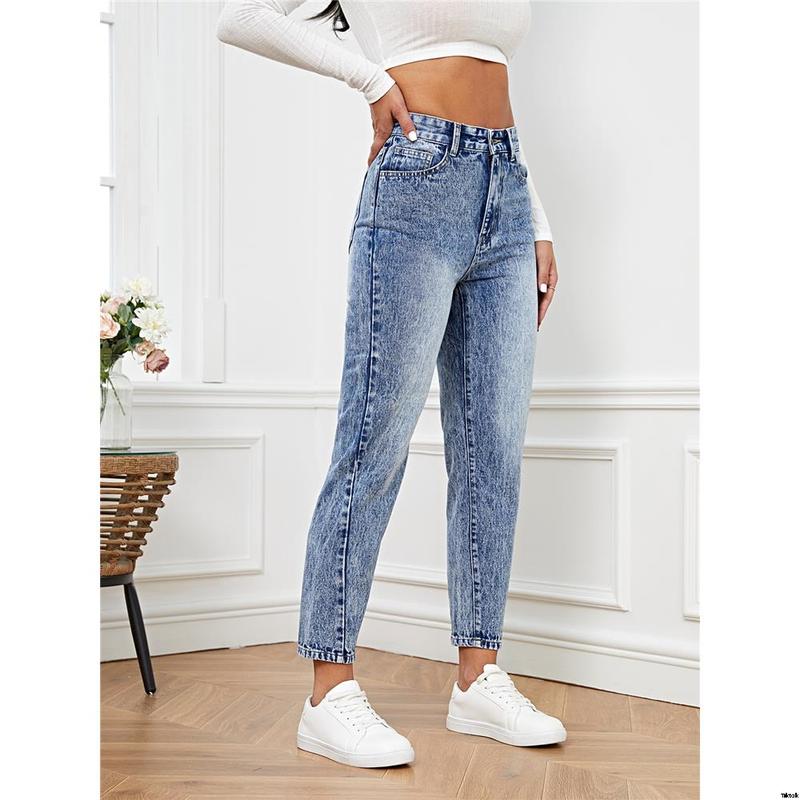 Jeans version mom high waist french SHEIN