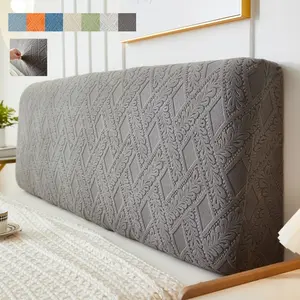Elegant Jacquard Bed Head Protector Stretch Fabric Fits Most Headboards Machine Washable Year Round Use Upgrade Bedroom Style Christmas Gift, Lightweight Bedspread for Bed Head