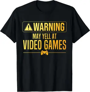 100% Cotton Funny Video Game Art For Men Women Gaming Nerd PC Gamer T-Shirt