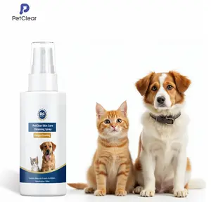 Pet Skin Treatment Spray for Dogs and Cats - Soothing Itchy Skin Solution, Reduces Scratching, Multi-Use Dog & Cat Grooming, Deodorizing Dander Remover Spray
