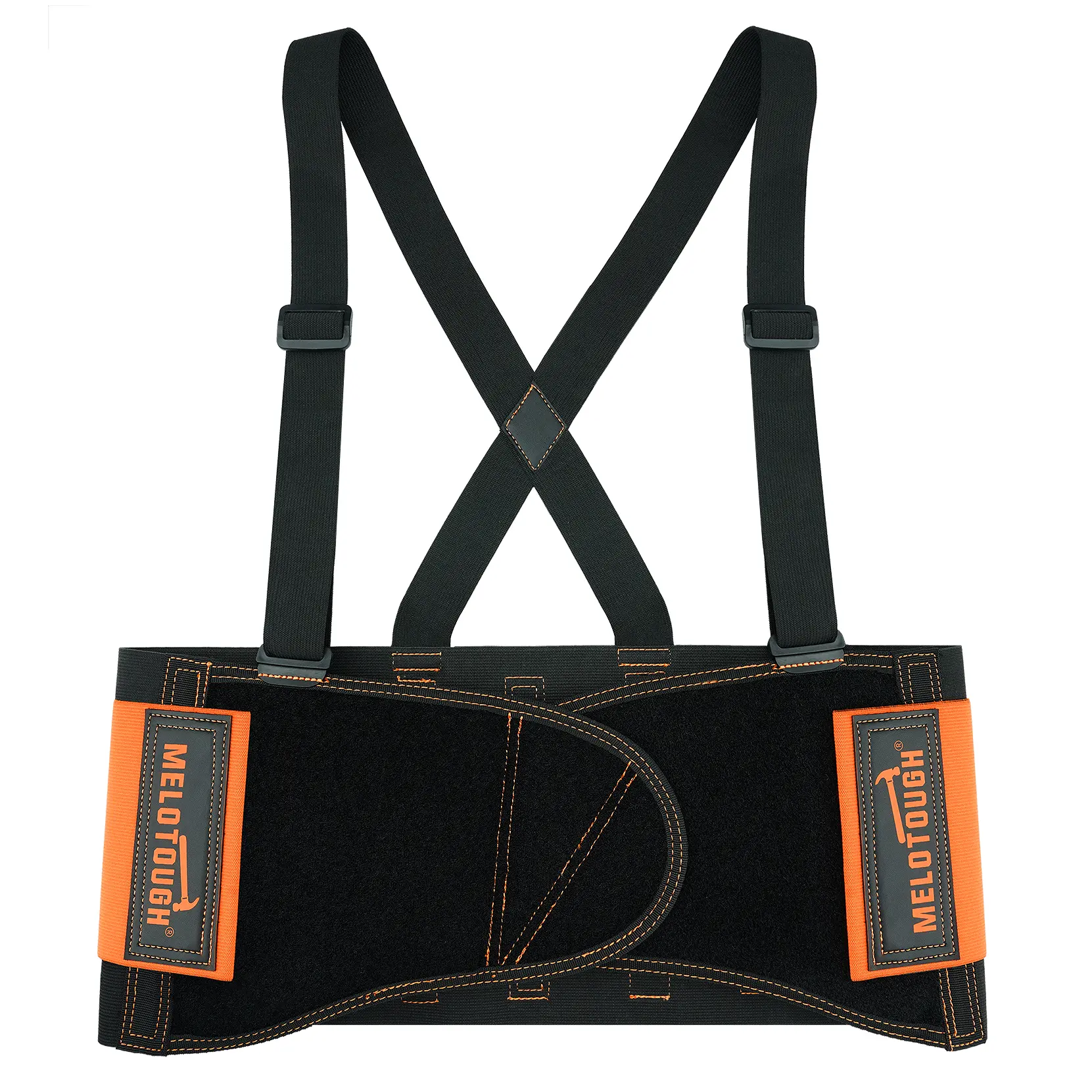 MELOTOUGH Back Brace for Men Lower Back,Back Brace for Work,Back Support Belt with Suspenders,Lower Lumbar Support for Heavy Lifting, Removeable Straps for Construction, Warehouse S/M/L/XL,Gifts for Men