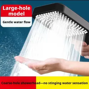 Large panel square high-pressure shower head for bathing, shower nozzle, bathroom shower head with hose set, handheld shower head 3-way diverter
