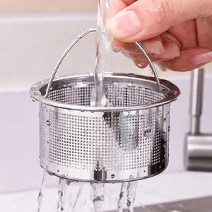 Stainless Steel Kitchen Sink Strainer, Dishwasher Filter, Food Waste Grater, Prevents Clogs, Durable Design, Easy Cleaning, Sink Drain Strainer