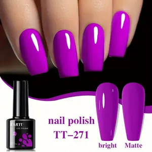 Gel Nail Polish, 8ml Soak Off LED/UV, Orange Green Rose Pink Red Purple All Seasons Nail Art, Long-lasting and Quick-Drying, for Home Salon Manicure Gift for Women