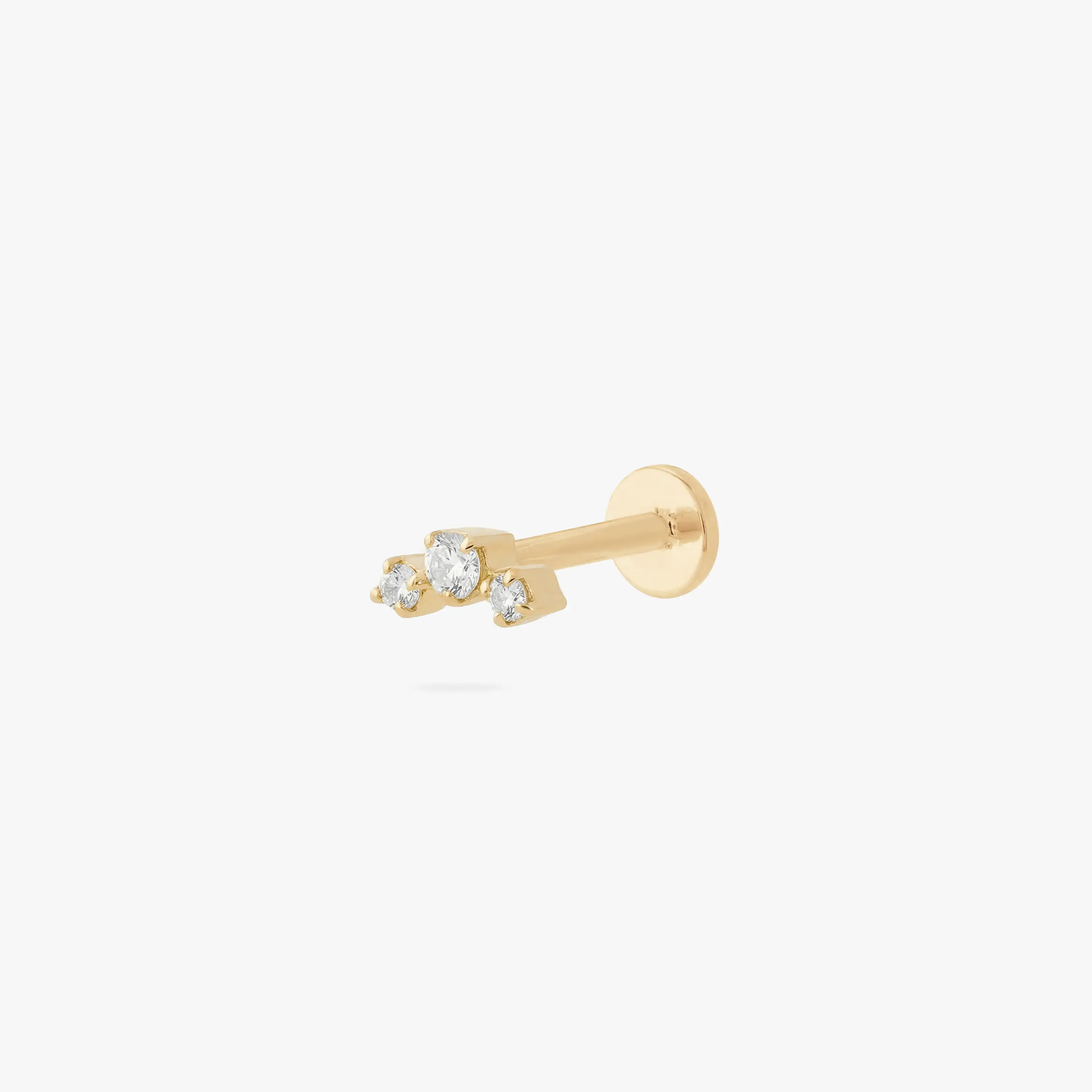 Studs Micro Sparkle Cluster Stud Earring, Single Flatback with 18G Post for Comfortable 24/7 Wear, Studs Earrings, Flat Back Earrings