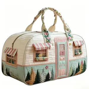 3D Car Print Duffle Bag, Large Capacity Travel & Gym Weekender Bag for Road Trips & Daily Use