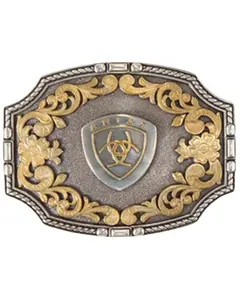 Ariat Men's Floral Rope Edge Belt Buckle - A37023