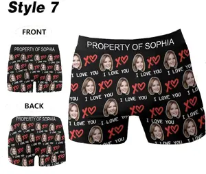 Custom Face boxers For Husband, Personalized Wedding Gift For Bridegroom, boxer With Face, Popular Anniversary Gift, Boyfriend Birthday Gift, boxer With Face, Popular Anniversary Gift, Boyfriend Birthday Gift Men boxer,Fabric Briefs Customized Polyester
