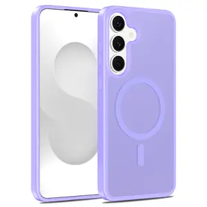 Rosebono For Samsung Galaxy S25 FE Case Magnetic Translucent Matte Hybrid Gradient Transparent Soft TPU Clear Skin Cover Protection Case with Secure Fit