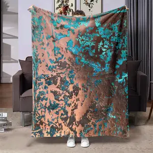 Creative Abstract Pattern Blanket, 1 Count Soft Throw Blanket, Air-conditioned Room Blanket, Warm Nap Blanket for Home Office Travel Camping, Breathable Soft Blanket, Soft Cozy Blanket