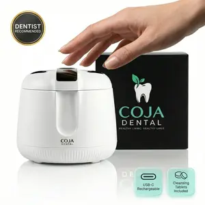 COJA Ultrasonic Retainer Cleaner for Invisalign, Mouth Guards & Dentures