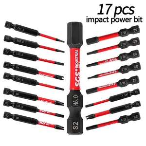Magnetic Screwdriver Bit Set, S2 Steel Magnetic Anti Slip Screw U-shaped & Hexagonal Head Combination Set, Power Tool Accessories
