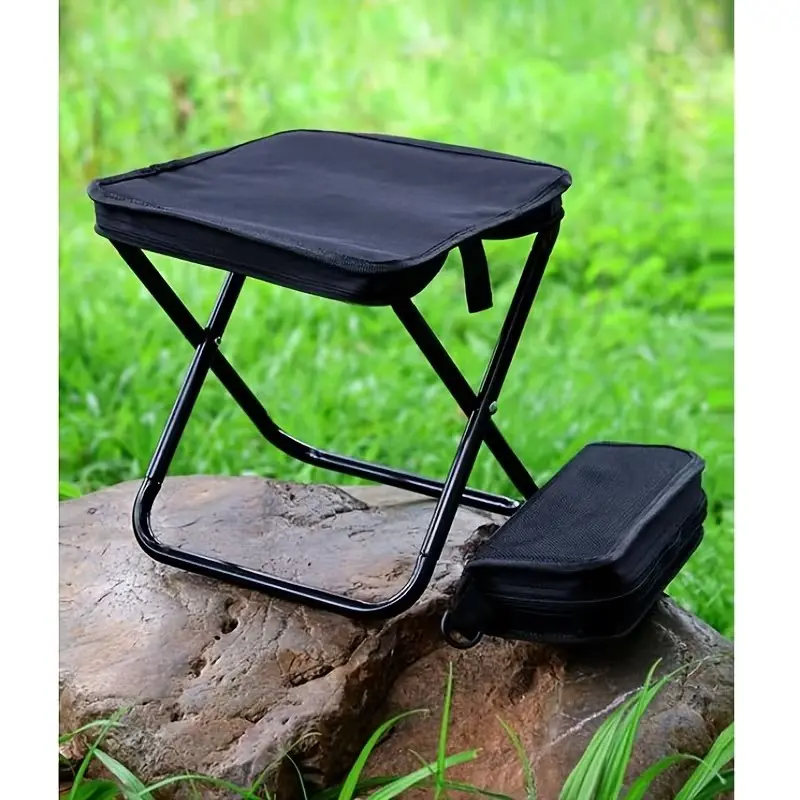 Small Camping Folding Chair, Outdoor Bench, Portable Chair, Foldable Seat, Lightweight Foldable Chair, Fishing Chair with Carry Bag, Oxford Material, Inch Dimensions, Folding Beach Chair, Folding Camping Chairs