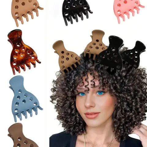 6 Counts Hair Root Lift Clips, No Crease Styling Tools for Volume, Ideal for Thick and Curly Hair, Women's Hair Accessories, Volumizer Clips for Curls