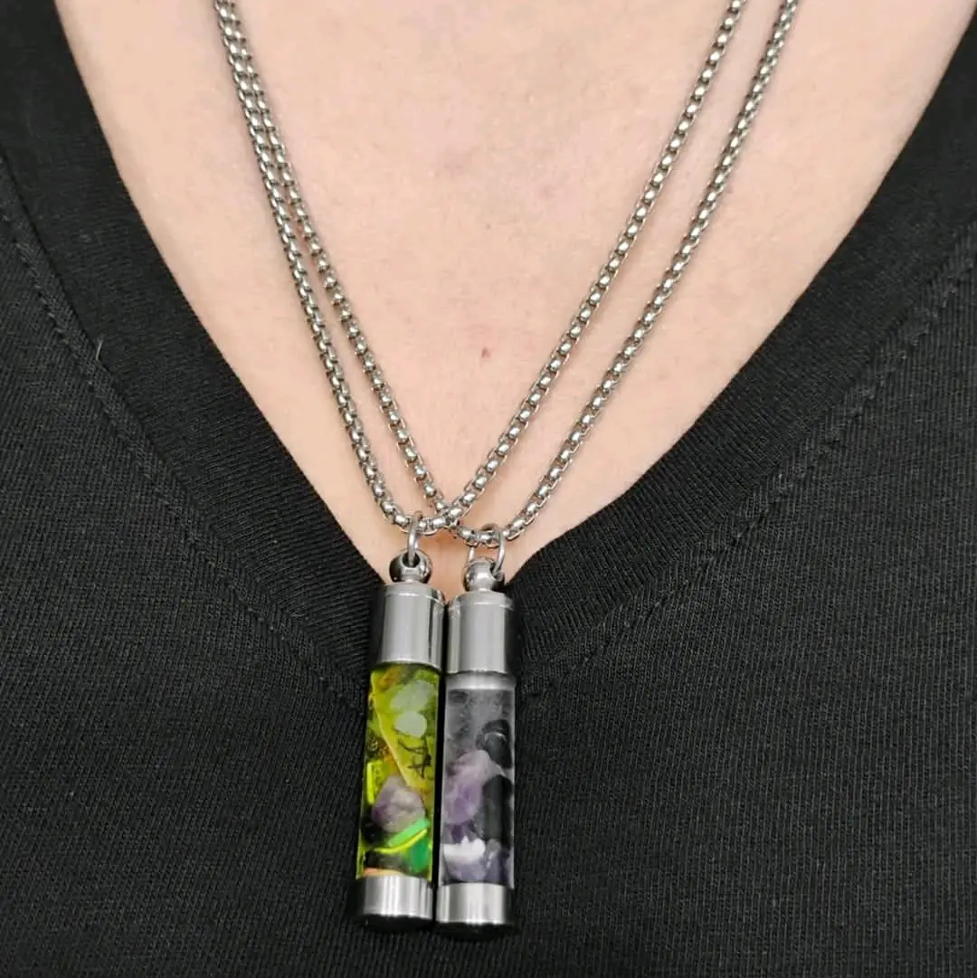 STRACKS Custom Moon Crystal Lunar H20 Necklace with Unique Design and Elegant Style