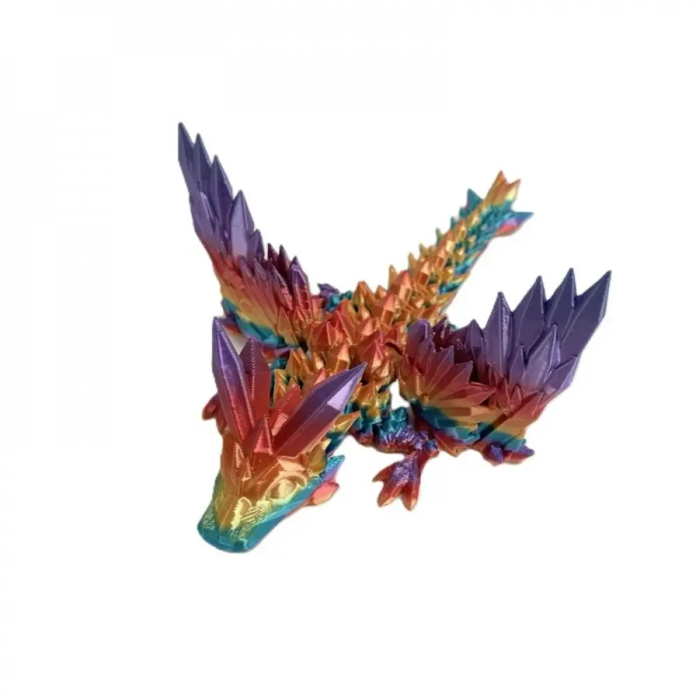 MDR Trading Inc. SC-105.43.403 3D Printed Colorful Short Tailed Dragon Figurine