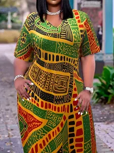 Vintage Ethnic Wax Dye Print Bodycon Skirt, Slimming Party Pencil Skirt, Women's Fashion Dress for Special Occasions