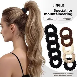 Mountaineering special sports high ponytail hair rope, thick rubber band, women's hair band, high elasticity, no hair damage, headband hair accessories
