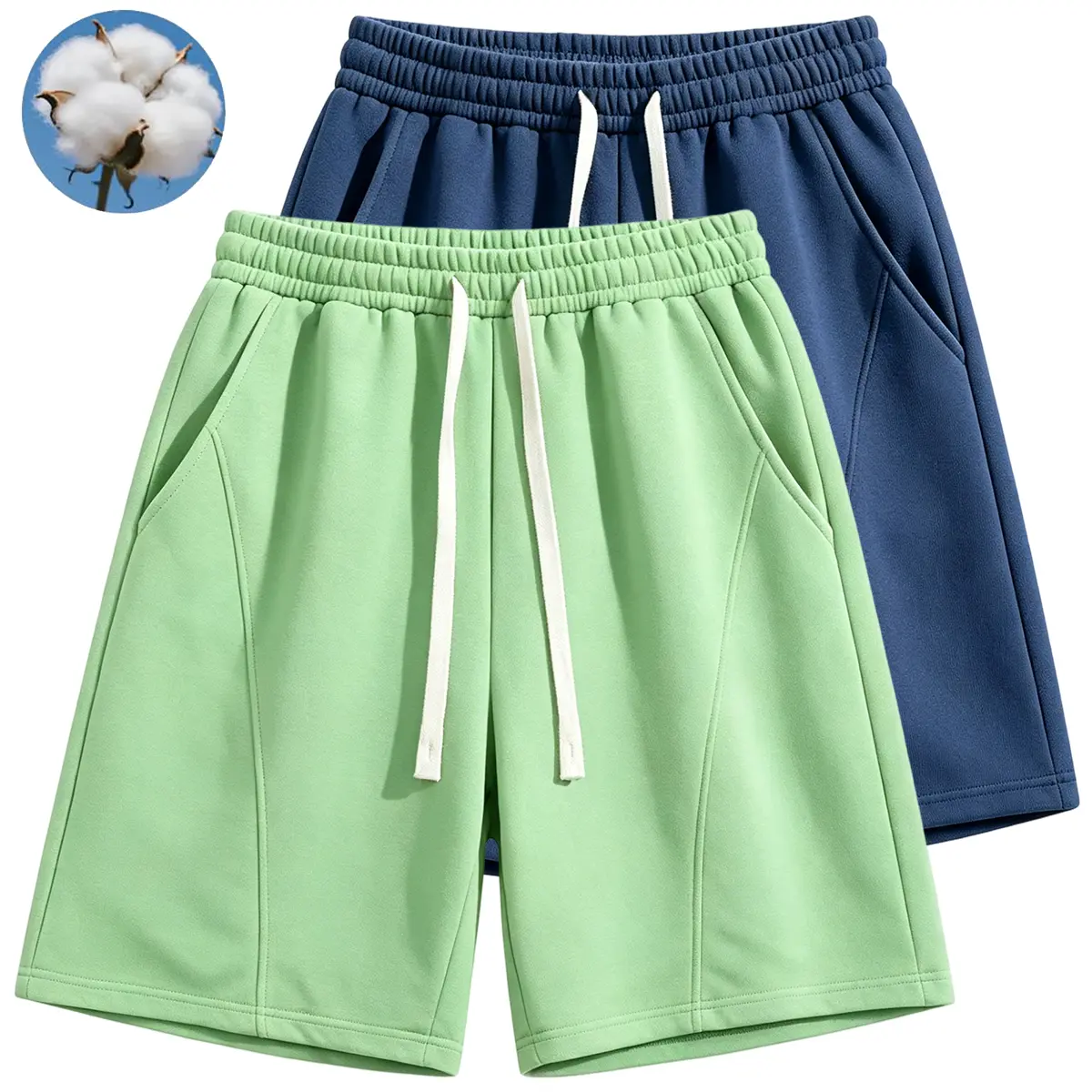 Light Green + Dark Blue