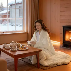 Shilucheng Flannel Fleece Blanket Solid Color Plush Cozy Bed Blanket & Throw Lightweight All Season Double Sided Reversible Soft Blanket for Sofa Bed Bedroom Travel