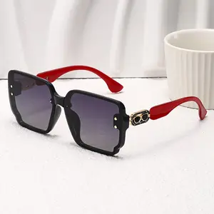 Women's Photo Sunglasses, Large Frame Square Design, Retro Fashion Style, Trendy Beach Eyewear, New Year Gift for Loved Ones, Elegant & Trendy, High Quality Sunglasses