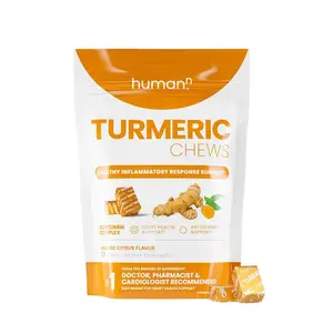 Humann Turmeric Chews - Anti-Inflammatory Support & Joint Health, High-Absorption Curcumin Complex, Powerful Antioxidant Benefits, Orange Citrus Flavor, 30 Count