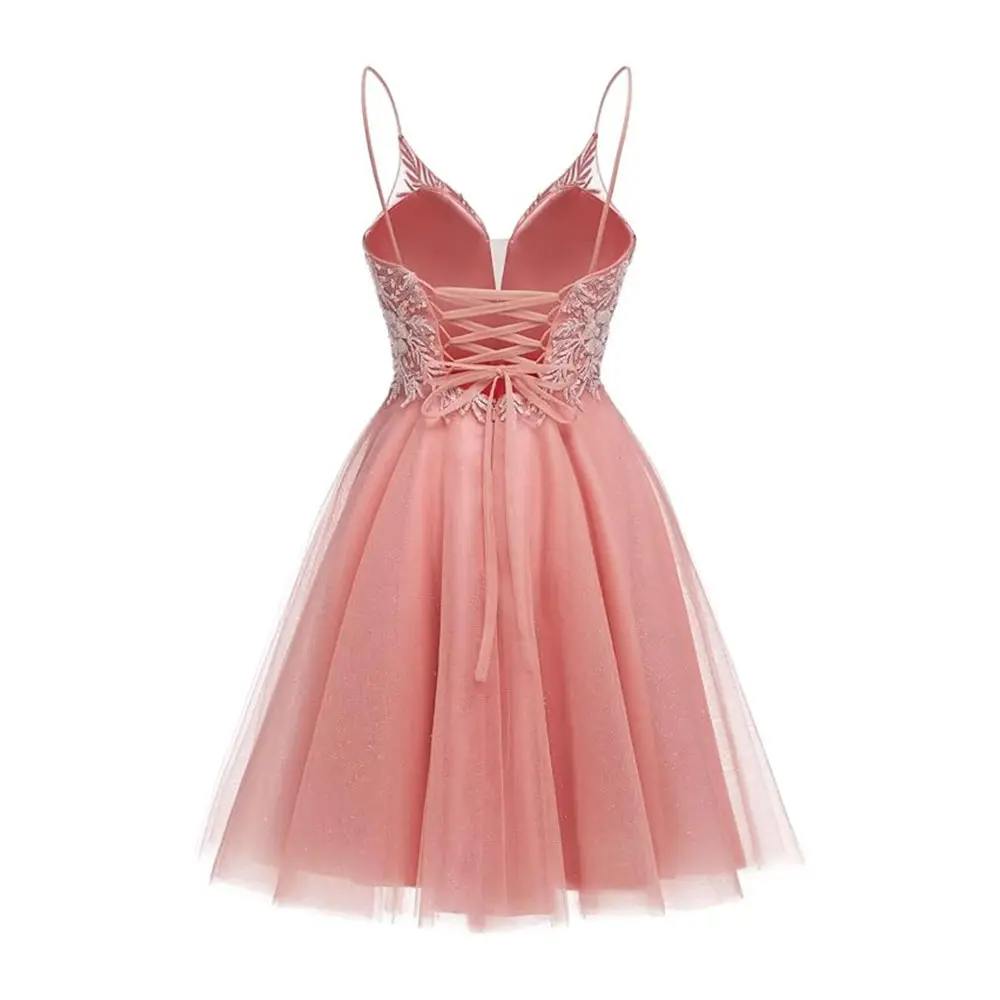 Sparkly Tulle Homecoming Dresses Short Lace Prom Dresses for Teens V Neck Beaded Cocktail Dresses - TikTok Shop Sparkly Tulle Homecoming Dresses Short Lace Prom Dresses for Teens V Neck Beaded Cocktail Dresses - TikTok Shop