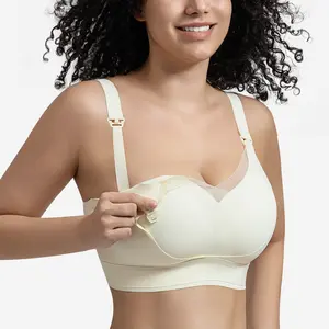 WMBras Breastfeeding Bra for Pregnancy Lift Support No Underwire Big Bust