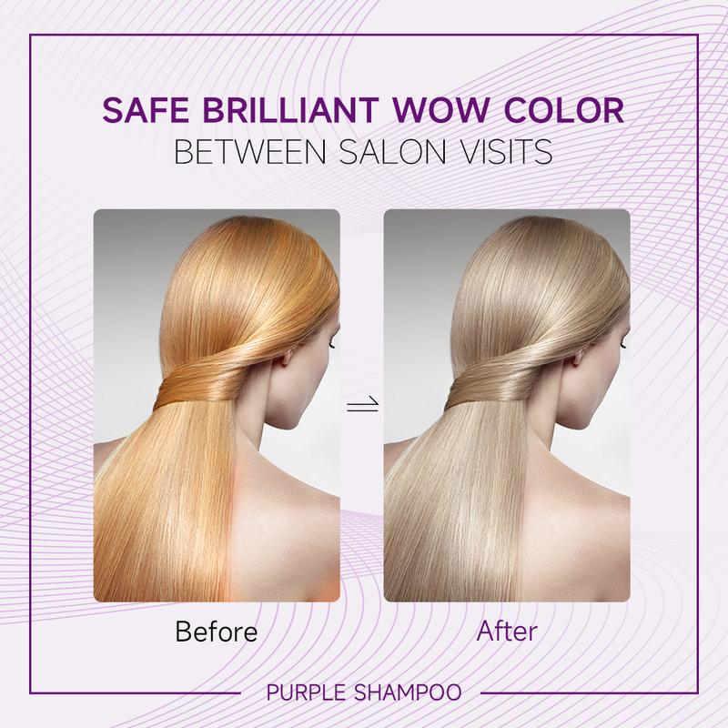 Karseell maca power purple shampoo professionally neutralizes brassy and yellow tones for blonde silver grey highlights 16.90 oz 500 ml