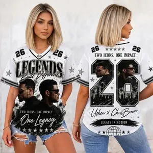 R&B Legends Baseball Jersey – Retro Concert Fan Shirt, Music Tour Sports Tee, Unisex Hip Hop Inspired Apparel