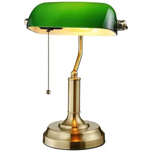EraEclat Emerald Banker's Lamp - E26 Base EraEclat Emerald Banker's Lamp - E26 Base