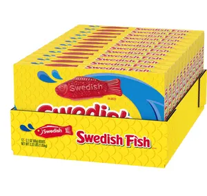 SWEDISH FISH Soft & Chewy Candy, Bulk Candy, 12 - 3.1 oz Boxes