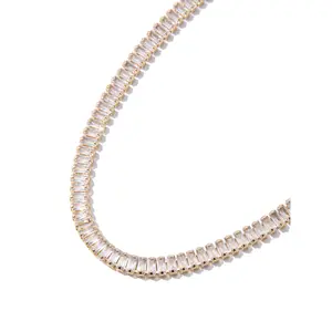 I Will Follow Necklace Small - White