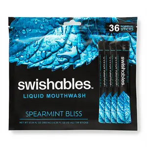 Swishables Liquid Mouthwash - Spearmint 36 Pack