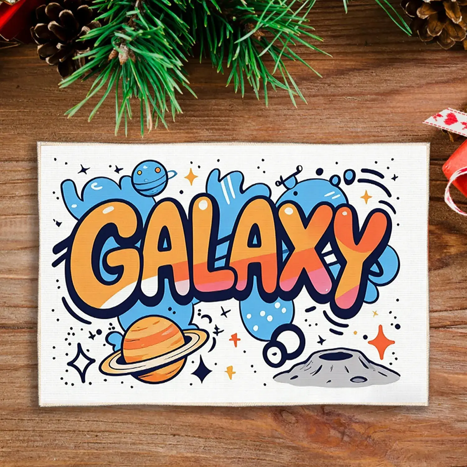 Custom Rug Washable Backing Flannel Fleece Holiday Theme Personalized Photo Design  Rug Cleaning  PrintToucan