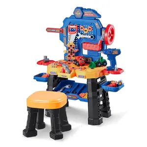 VEVOR Kids Workbench 181 pcs Tool Bench with Realistic Tools and Electric Drill