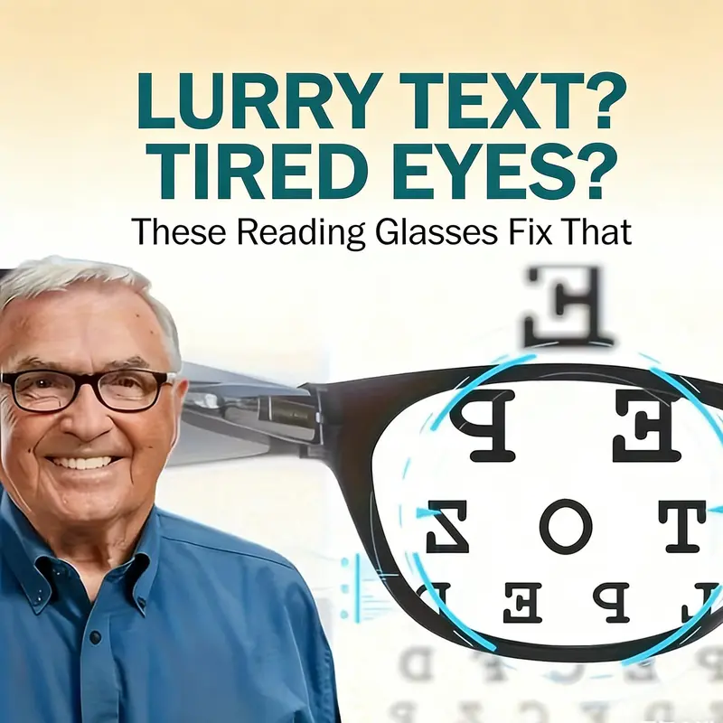 Smart Reading Glasses for Men & Women Clear Near & Far Vision, No Switching