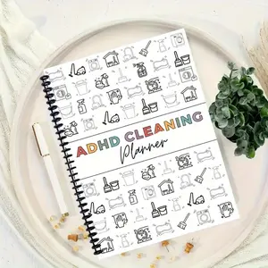 1pc Cleaning Planner, Cleaning Schedule and Checklist Organizer, Daily Weekly Monthly Household Cleaning Planner, Chore Chart Notebook for Home, Family Cleaning Tasks, DIY Home Improvement