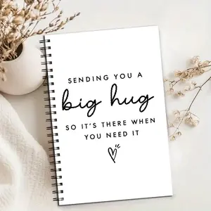 Sending You a Big Hug Spiral Notebook, Perfect for School, Work & Journaling, Great Gift for Her, Birthday, Anniversary & Christmas, Spiral Bound Notepad