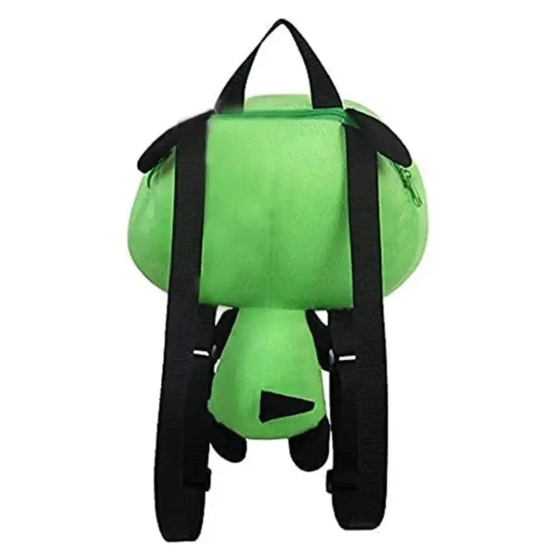 Anime Invader ZIM Cartoon Character Cosplay Backpack - Cute Plush Polyester-Plastic-Rubber One Size Unisex Bag, Student Crossbody Bag & Handbag