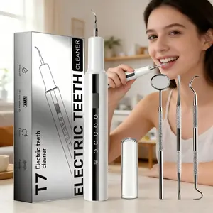 5-Mode Ultrasonic Teeth Cleaner with LED Light, Rechargeable Tartar and Plaque Remover, Essential Oral Care Tool for Home Use