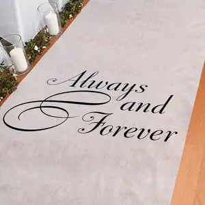 3 ft. x 100 ft. Always & Forever Wedding Aisle Runner