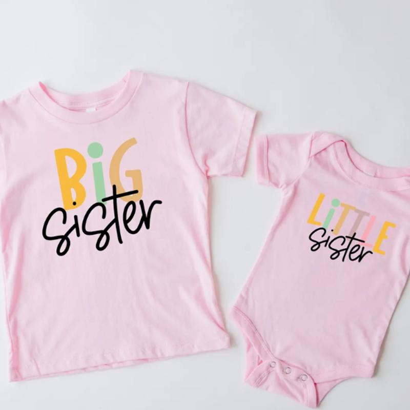Matching Family Unisex T-Shirts, Big Brother, Big Sister, Little Brother, Little Sister, Family Sibling Shirts, Gift for Girls, for Boys