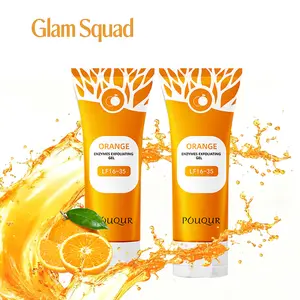 Orange Exfoliating Gel, Moisturizer Face Body Scrub Gel,Deep Cleansing Moisturizing Facial Exfoliator,Natural Orange Peeling Gel Face Scrub，gmeel  an  exfoliating  gel