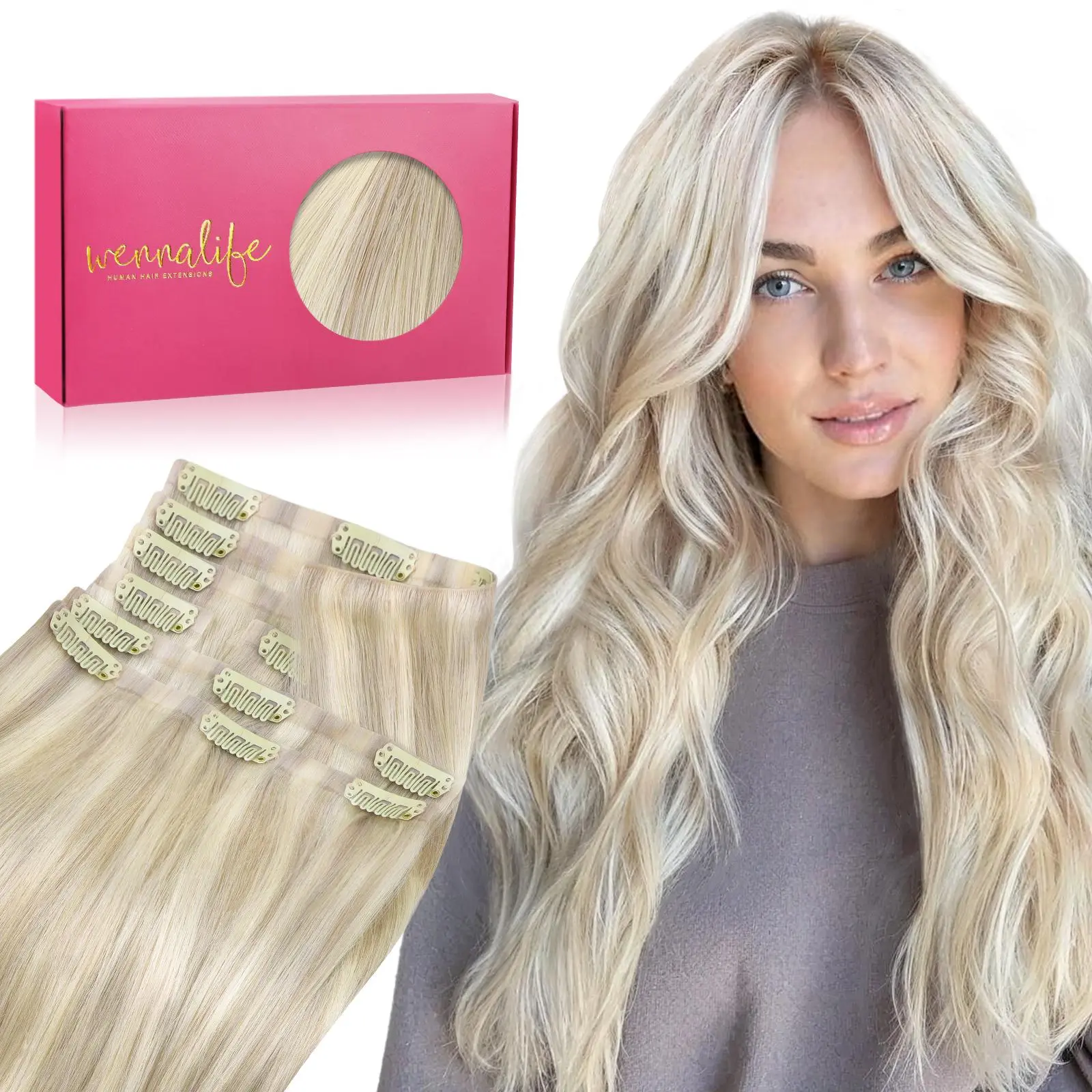 #17A/60A Ash Blonde Highlighted Platinum Blonde