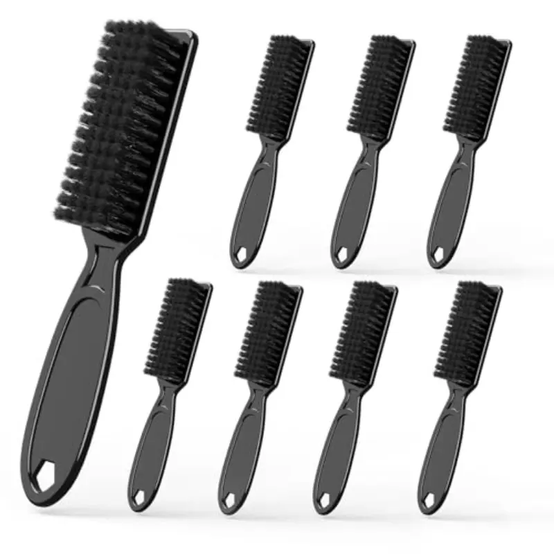 2 Piece Haircut Blade Cleaning Brush, Razor Clipper Cleaner Cleanliness, Nail Polish Remover Brush, Gradient Cone Trimmer, Manicure Salon Tool, Haircut Care, Hygiene Effective