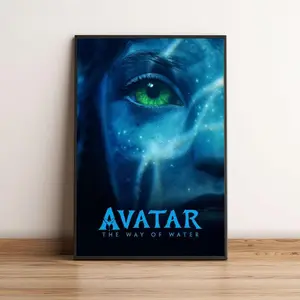 Avatar The Way of Water Movie Poster, Action Sci Fi Film Artwork, James Cameron, Premium Photo Paper, Large Format Glossy Art Print, Gift