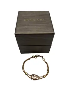 Pre-owned Bvlgari 18K Amethyst Serpenti Station Bracelet