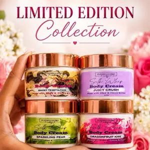 Limited Edition 4-Pack Whipped Shea Butter Body Butter Set, Hydrating Moisturizer for Soft, Glowing Skin, Ideal for Body Care Self-Care Needs